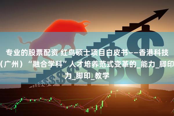 专业的股票配资 红鸟硕士项目白皮书——香港科技大学（广州）“融合学科”人才培养范式变革的_能力_脚印_教学
